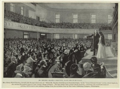 Beecher and Pinky in Plymouth Church